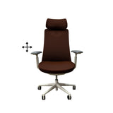 Cadeira de escritório presidente Elevare com base branca