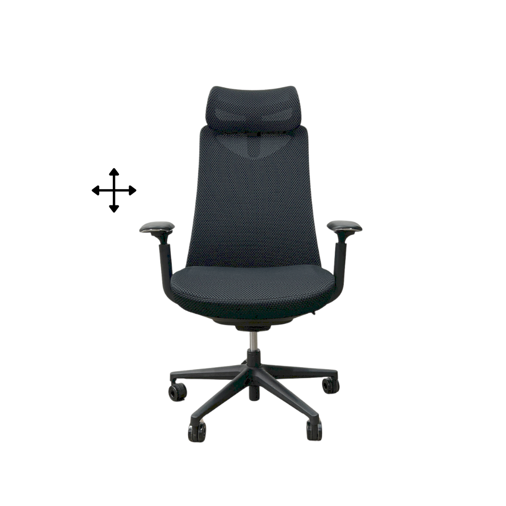 Cadeira de escritório presidente Elevare com base preta