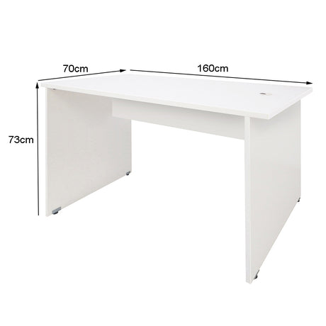 Mesa de Escritório 160cm 25mm 73Ax160Lx70P - SM Alfa BP Especial