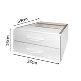 Gaveteiro de Mesa com 2 Gavetas - SM Super Light Espercial - 23AX37LX39P