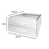 Gaveteiro de Mesa com 2 Gavetas Sem Fechadura - SM Super Light - 23AX35,3LX35,5P