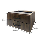 Gaveteiro de Mesa com 2 Gavetas Sem Fechadura - SM Super Light - 23AX35,3LX35,5P