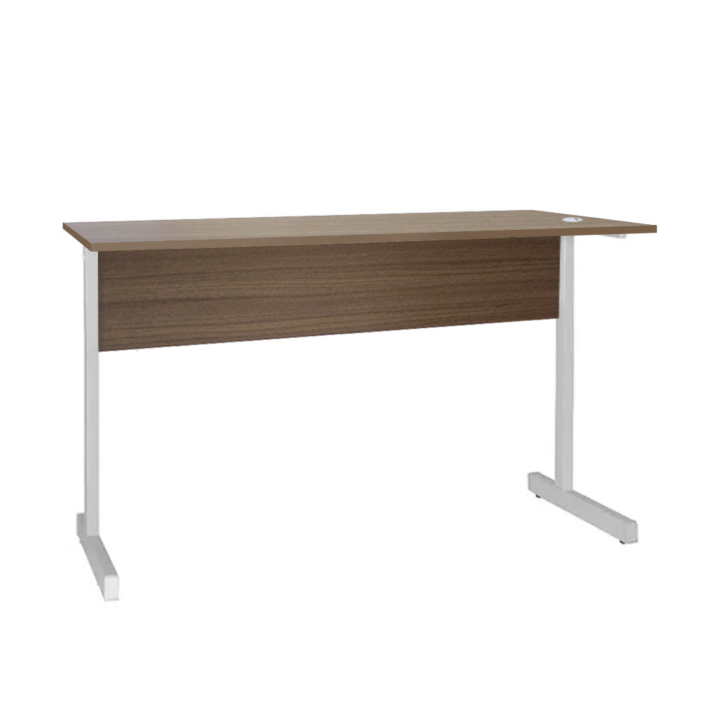 Mesa de Escritório 115cm Pé Metálico sem Gaveta com 1 passa fio - SM Super Light 15MM - 74AX115LX60P