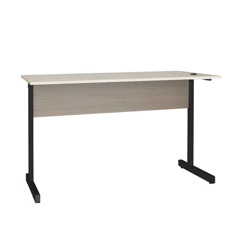 Mesa de Escritório 115cm Pé Metálico sem Gaveta com 1 passa fio - SM Super Light 15MM - 74AX115LX60P