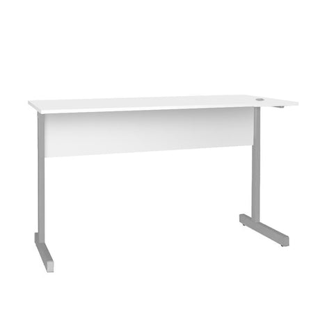 Mesa de Escritório 90cm Pé Metálico sem Gaveta com 1 passa fio - SM Super Light 15MM - 74AX90LX60P