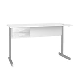 Mesa de Escritório 115cm Pé Metálico Com 2 Gavetas - SM Super Light 15MM - 74AX115LX60P