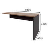 Mesa de Escritório Auxiliar Pé Painel - Sm Delta - 74Ax90Lx45P