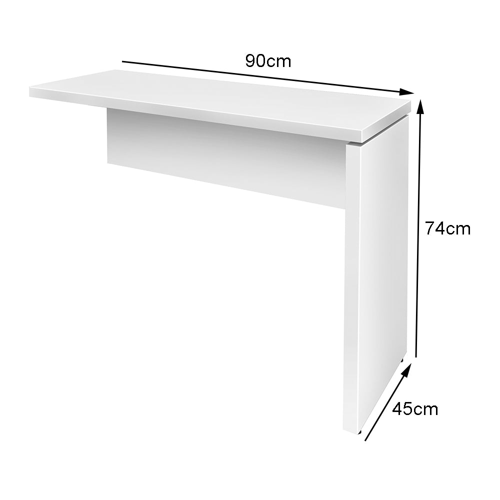 Mesa de Escritório Auxiliar Pé Painel BP Texturizado - Sm Delta Especial - 74Ax90Lx45P
