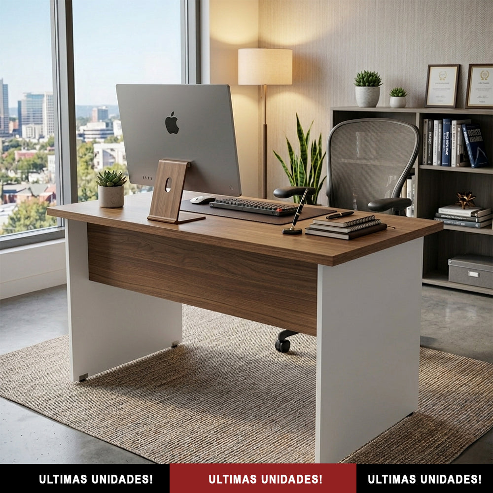 Mesa de Escritório 120cm Pé Painel - SM alfa BP - 73Ax120Lx60P