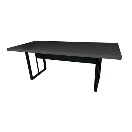 Mesa de Reunião Retangular 6 Lugares Com Pé Metálico - SM Prime - 74Ax200Lx90P