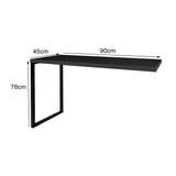 Mesa de Escritório Auxiliar Com Pé Metálico - SM Prime - 76Ax90Lx45P