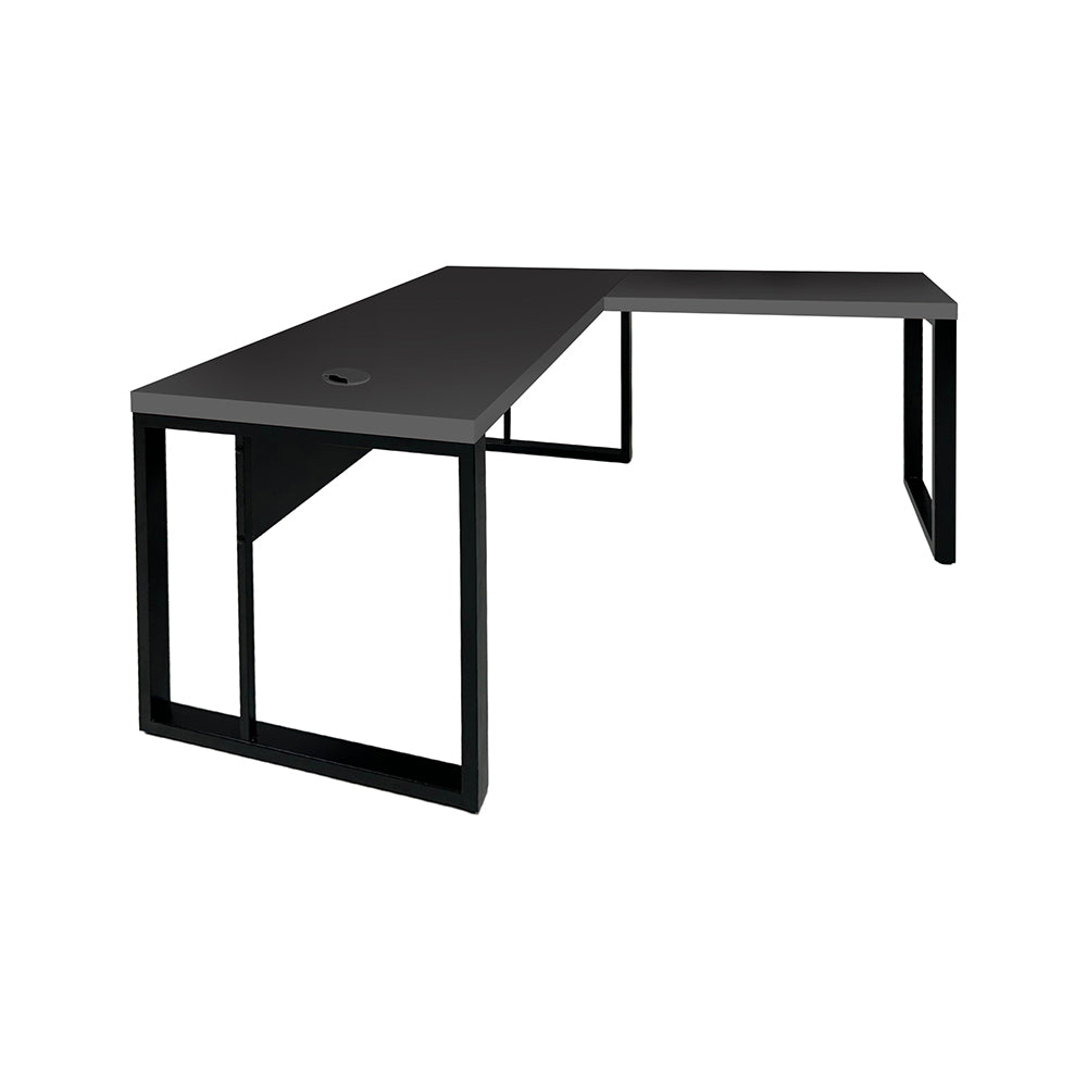 Mesa de Escritório em "L" Pé Metálico - Sm Prime - 76Ax120Lx150P