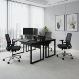Mesa Plataforma Dupla de 150Lx135P com régua de conectividade e painel divisor em MDP - SM Prime - 76Ax150Lx135P