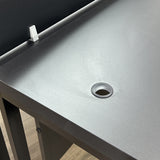 Kit com 2 Mesas Plataforma Dupla de 120Lx135P com régua de conectividade e painel divisor em MDP - SM Prime - 76Ax120Lx135P