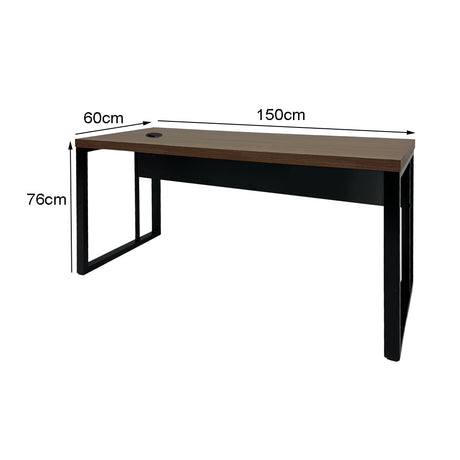 Mesa de Escritório 150cm Pé Metálico - SM Prime - 76Ax150Lx60P