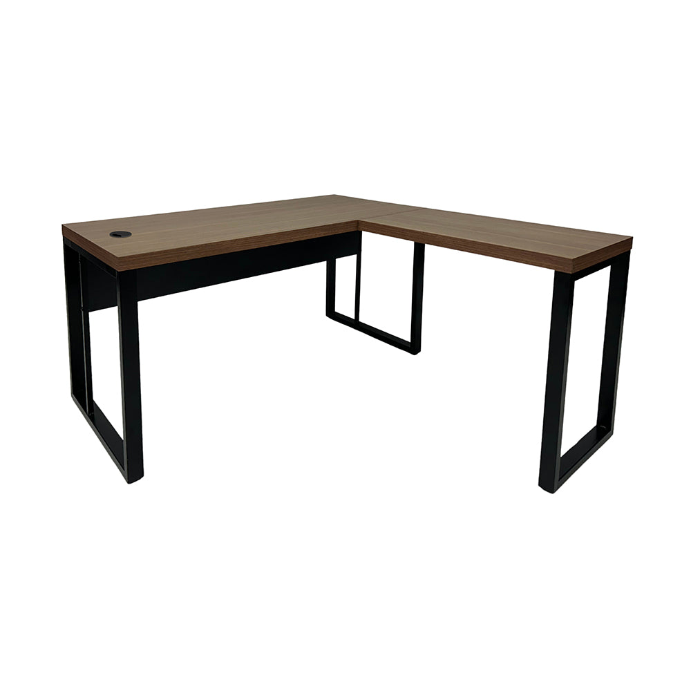 Mesa de Escritório em "L" Pé Metálico - Sm Prime - 76Ax120Lx150P