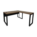 Mesa de Escritório em "L" Pé Metálico - Sm Prime - 76Ax120Lx150P