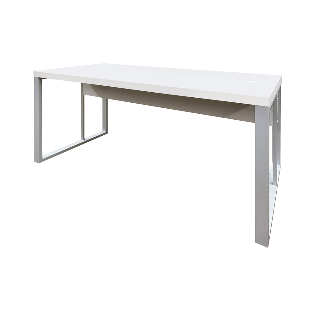 Mesa de Escritório 120cm Pé Metálico Com Gaveteiro de 2 Gavetas - SM Prime - 76Ax120Lx60P