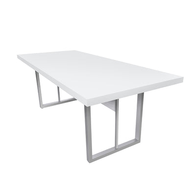 Mesa de Reunião Retangular 6 Lugares Com Pé Metálico - SM Prime - 74Ax200Lx90P