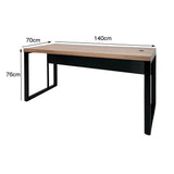 Mesa de Escritório 140cm Pé Metálico - SM Prime - 76Ax140Lx70P