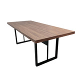 Mesa de Reunião Retangular 6 Lugares Com Pé Metálico - SM Prime - 74Ax200Lx90P