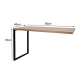 Mesa de Escritório em "L" Pé Metálico - Sm Prime - 76Ax140Lx150P