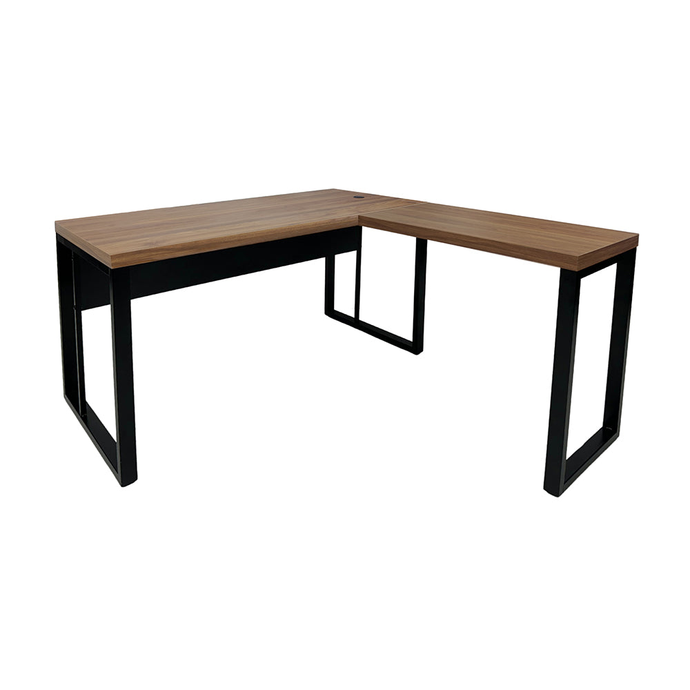 Mesa de Escritório em "L" Pé Metálico - Sm Prime - 76Ax120Lx150P