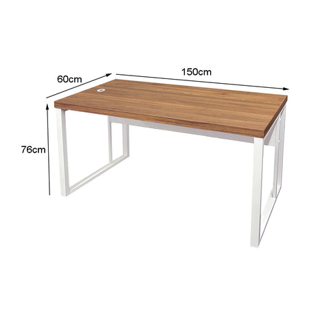Mesa de Escritório 150cm Pé Metálico - SM Prime - 76Ax150Lx60P