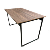 Mesa para Refeitório 4 Lugares c/2 Bancos 2 Lug. em MDF com Estrutura Metálica 135L x 72P