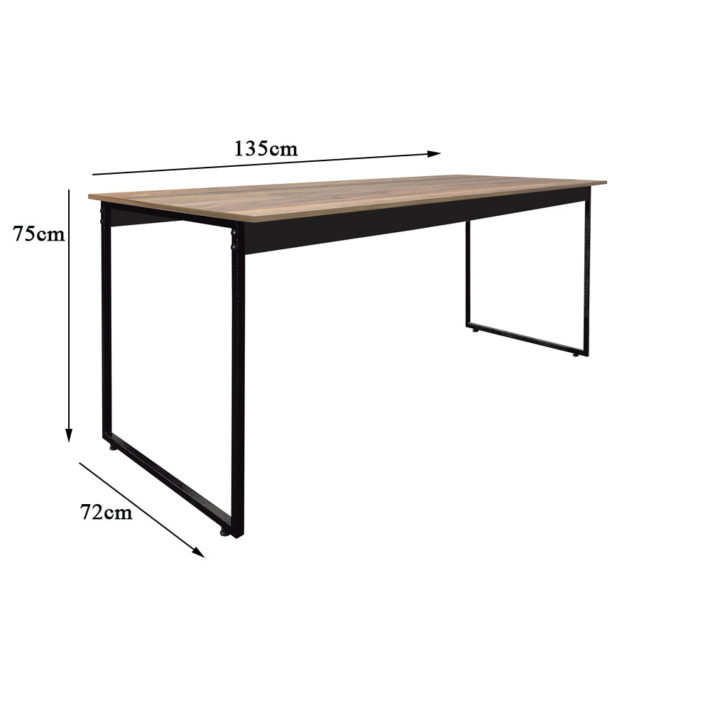 Mesa para Refeitório 4 Lugares c/2 Bancos 2 Lug. em MDF com Estrutura Metálica 135L x 72P