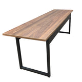 Banco para mesa refeitório 2 Lugares em MDF com estrutura metálica 125L x 43A x 34,5P