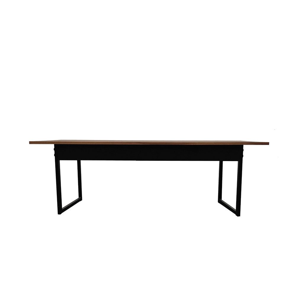 Banco para mesa refeitório 2 Lugares em MDF com estrutura metálica 125L x 43A x 34,5P
