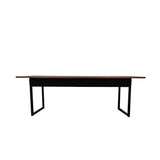 Banco para mesa refeitório 2 Lugares em MDF com estrutura metálica 125L x 43A x 34,5P