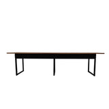 Mesa para Refeitório 6 Lugares c/2 Bancos 3 Lug. em MDF com Estrutura Metálica 180L x 72P