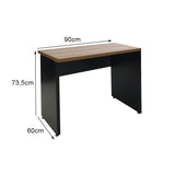 Mesa de escritório 90cm com pé painel - Euro Itália - 73,5AX90LX60P