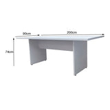 Mesa de reunião retangular 6 Lugares - Euro ATC30 - 74AX200LX90P