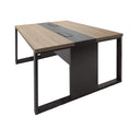Mesa plataforma dupla com pé quadro c/2 caixas de tomada - Euro Croácia - 73,5AX120LX120P
