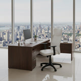 Cadeira de Escritório presidente com encosto em tela e assento em material sintético - MS System