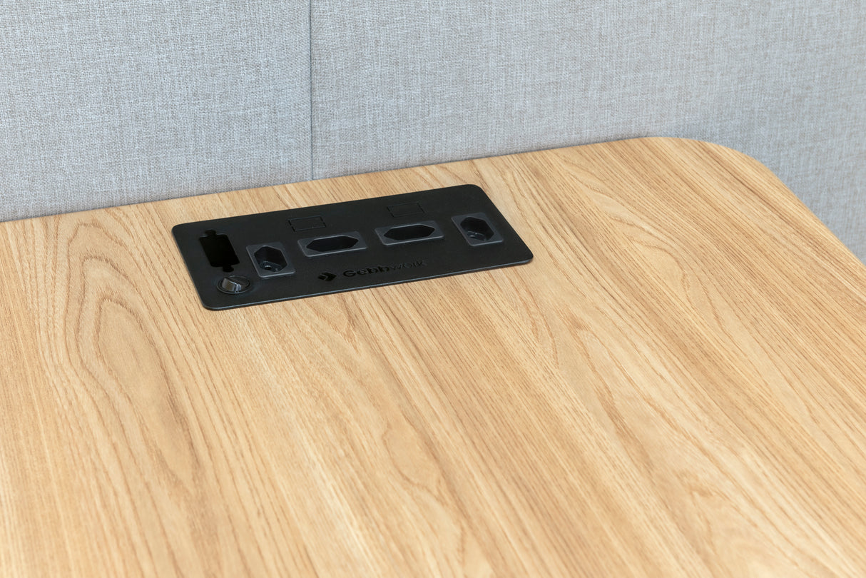 MESA PARA CABINE DE 4 LUGARES COM PÉ BRANCO 74A x 69L x 135P