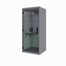 CABINE ACÚSTICA INICIAL 1 LUGAR C/ MESA REGULÁVEL 222A x 95L x 90P