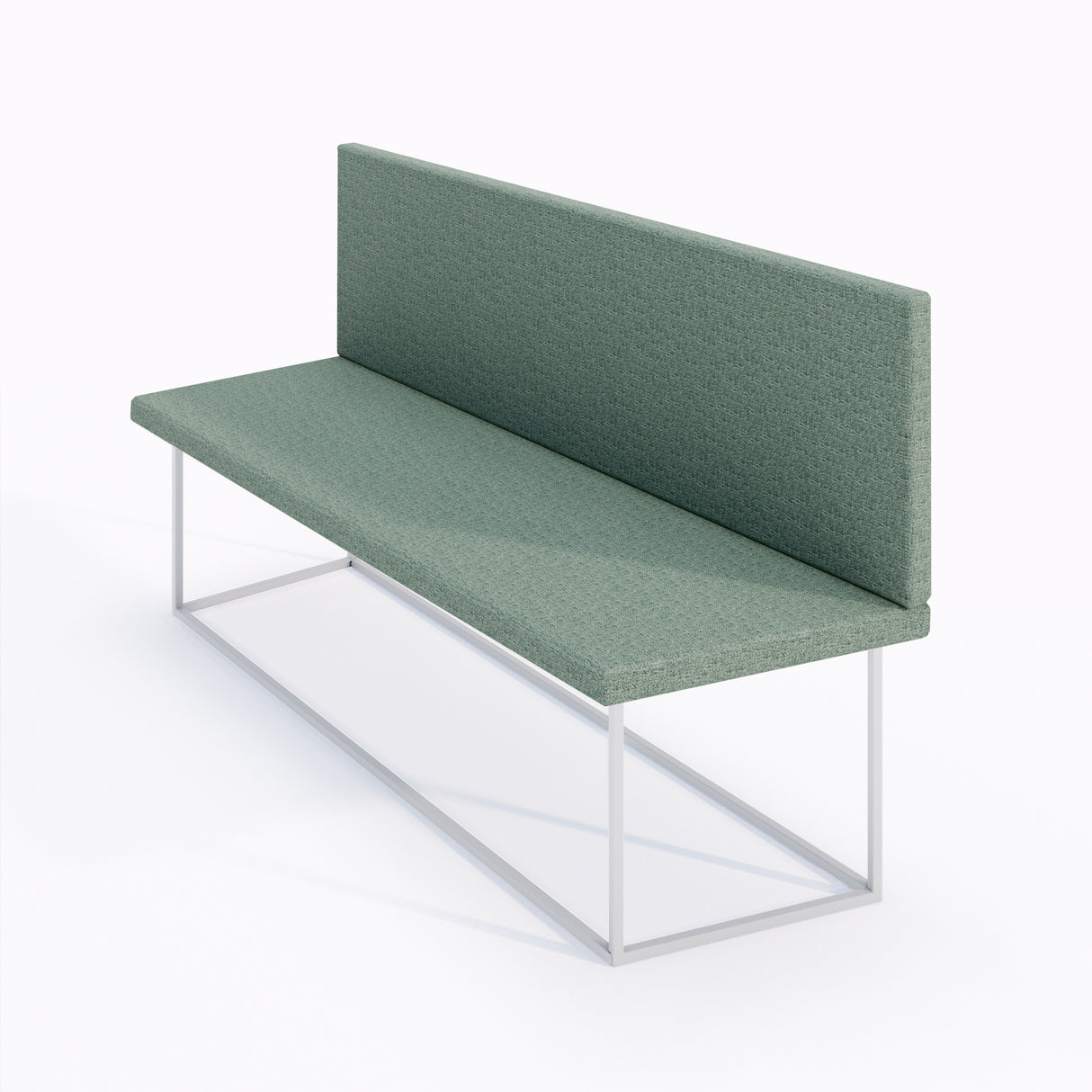 SOFÁ DIREITO PARA CABINE DE 4 LUGARES COM PÉ BRANCO 83A x 140L x 45P