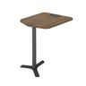 MESA PARA CABINE DE 2 LUGARES COM PÉ PRETO 74A x 69L x 78P