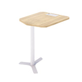 MESA PARA CABINE DE 2 LUGARES COM PÉ BRANCO 74A x 69L x 78P