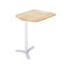 MESA PARA CABINE DE 2 LUGARES COM PÉ BRANCO 74A x 69L x 78P