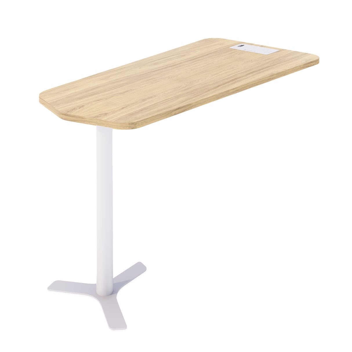 MESA PARA CABINE DE 4 LUGARES COM PÉ BRANCO 74A x 69L x 135P